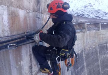 Tirage câble Barrage 